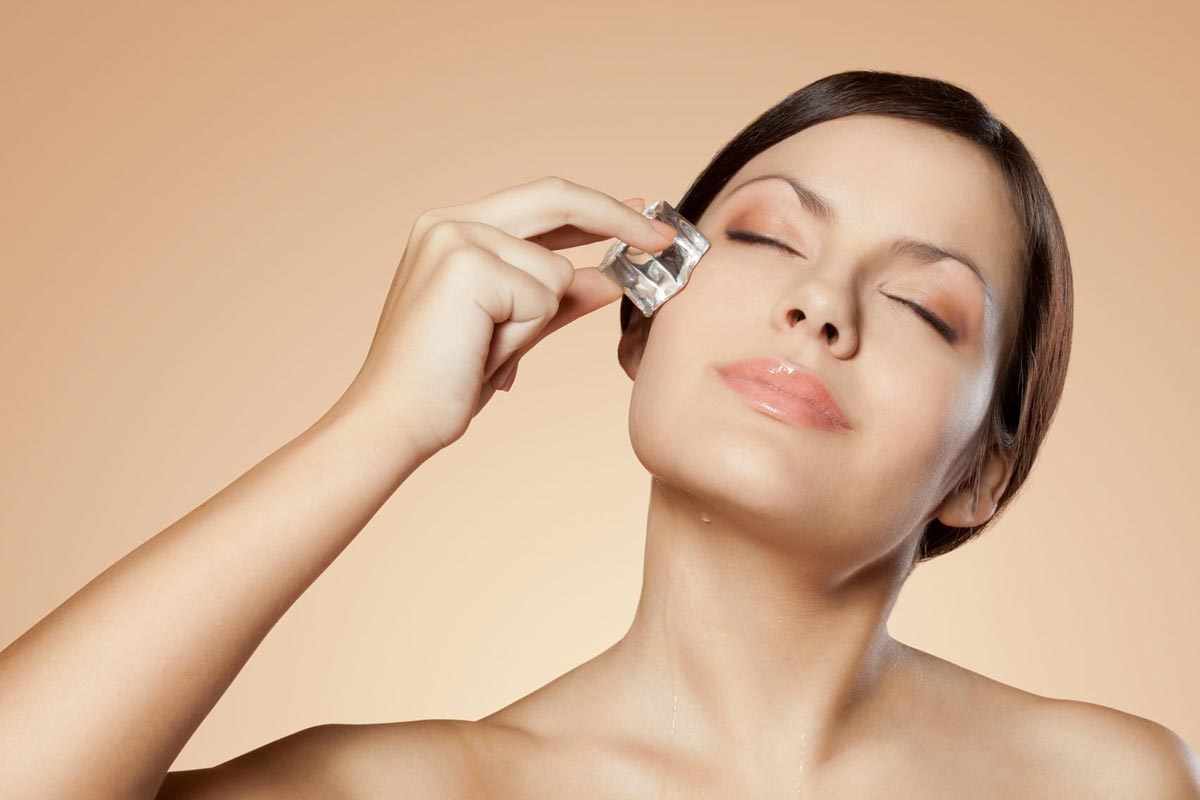 Beneficios del hielo para el rostro